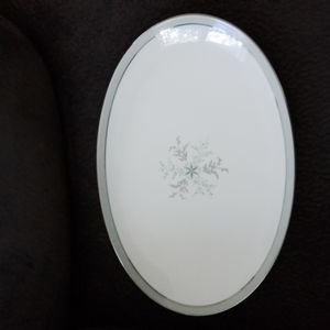 Noritake China grey & white Lucille pattern